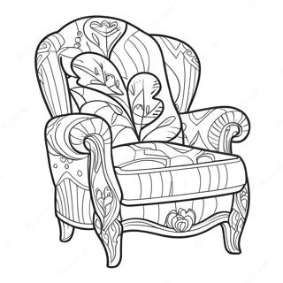 Cozy Armchair Coloring Page 25496-23291