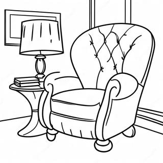 Cozy Armchair Coloring Page 25496-23292