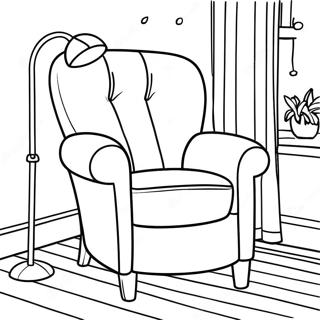 Cozy Armchair Coloring Page 25496-23477