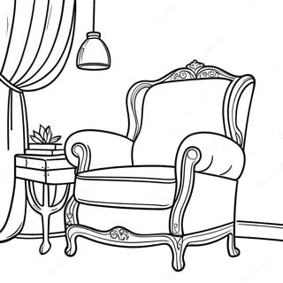 Cozy Armchair Coloring Page 25496-23478