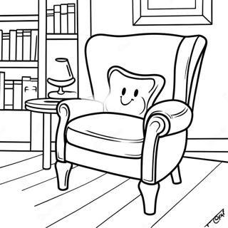 Cozy Armchair Coloring Page 25496-23479