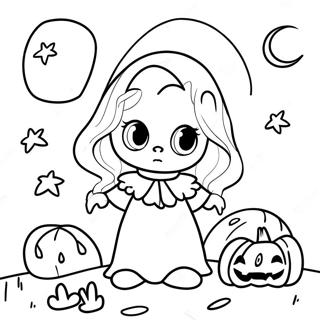 Spooky Ghouliana In The Moonlight Coloring Page 25506-23486