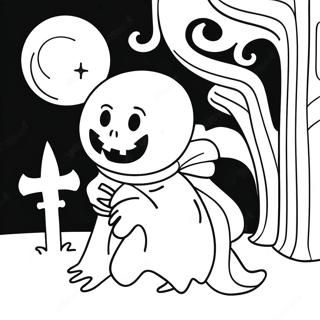 Spooky Ghouliana In The Moonlight Coloring Page 25506-23488