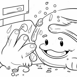 Handwashing Coloring Pages