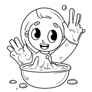 Handwashing Fun Coloring Page 25515-23490