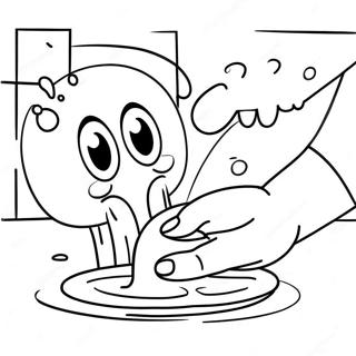 Handwashing Fun Coloring Page 25515-23492