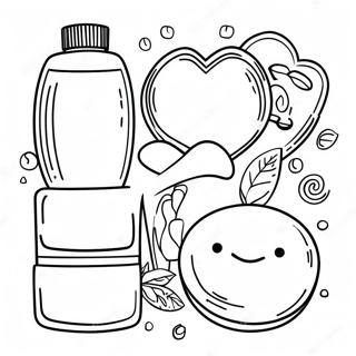 Cute Skincare Products Coloring Page 2553-2088