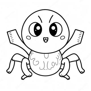 Cute Lucas The Spider Coloring Page 25546-23329