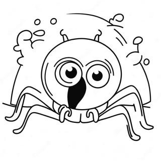 Cute Lucas The Spider Coloring Page 25546-23330