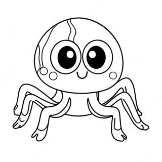 Cute Lucas The Spider Coloring Page 25546-23331