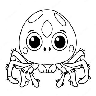 Cute Lucas The Spider Coloring Page 25546-23332