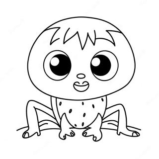 Cute Lucas The Spider Coloring Page 25546-23518