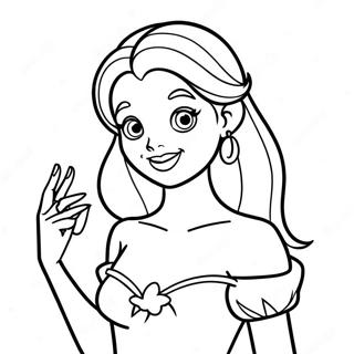 Tattooed Disney Princess Coloring Page 25585-23358