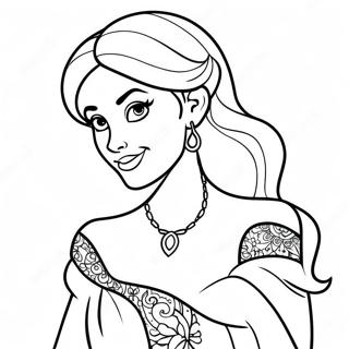 Tattooed Disney Princess Coloring Page 25585-23548