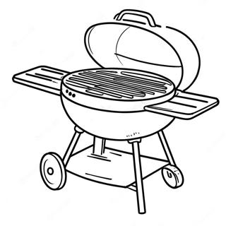 Bbq Grill Coloring Page 25595-23553