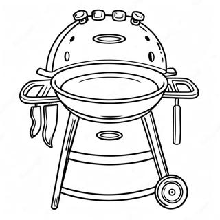 Bbq Grill Coloring Page 25595-23554