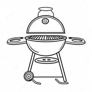 Bbq Grill Coloring Page 25595-23555