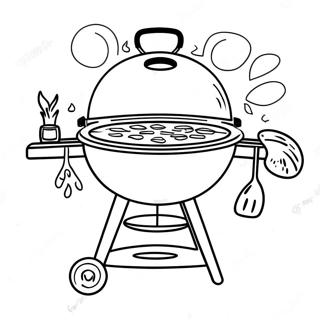 Bbq Grill Coloring Page 25595-23556