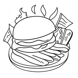 Delicious Bbq Food Coloring Page 25596-23557