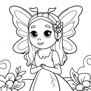 Gothic Fairy Mythical Creature Coloring Page 25615-23570