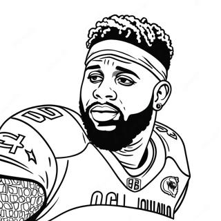 Odell Beckham Jr Coloring Page 25625-23579