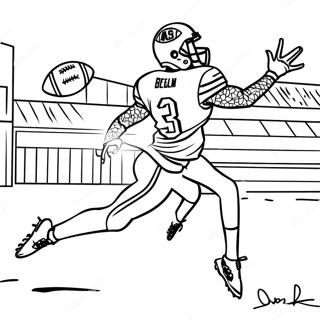 Odell Beckham Jr Catching A Football Coloring Page 25626-23582