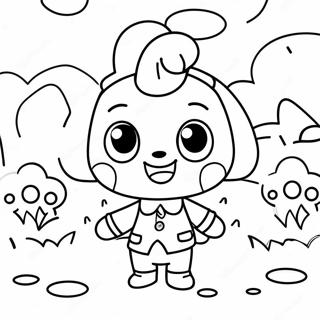 Animal Crossing Coloring Page 2562-2090