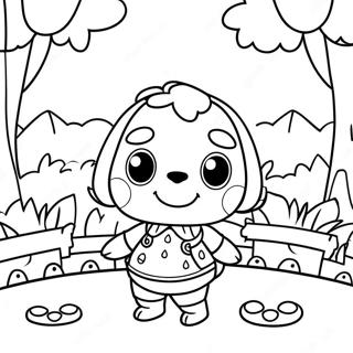 Animal Crossing Coloring Page 2562-2092