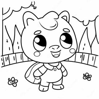 Cute Animal Crossing Villagers Coloring Page 2563-2096