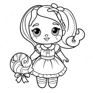 Candylicious Doll In A Sweet Outfit Coloring Page 25687-23621