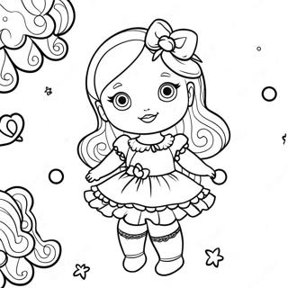 Candylicious Doll In A Sweet Outfit Coloring Page 25687-23623