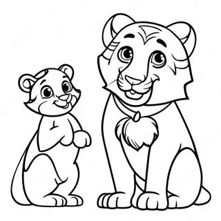 Jasmine And Rajah Coloring Page 25706-23635