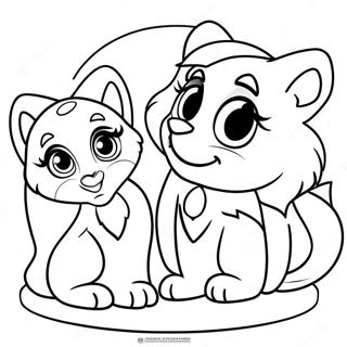 Jasmine And Rajah Coloring Page 25706-23636