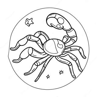 Scorpio Constellation Coloring Page 25717-23646