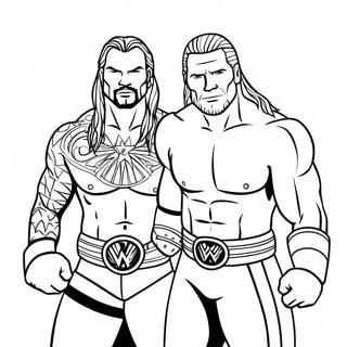 Wwe Championship Match Coloring Page 25727-23654