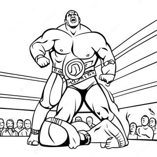 Wwe Championship Match Coloring Page 25727-23656