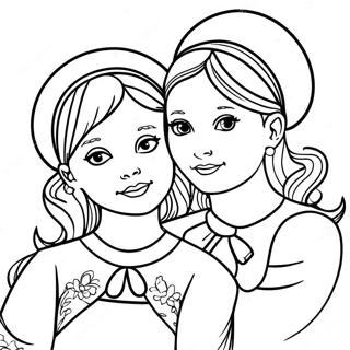 Sisters Coloring Page 25736-23658