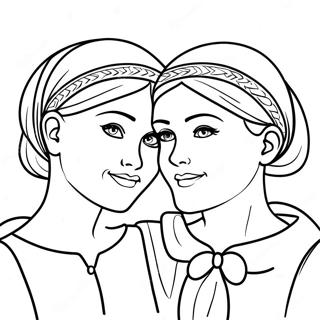 Sisters Coloring Page 25736-23660