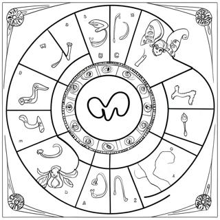 Zodiac Signs Coloring Page 25747-23672