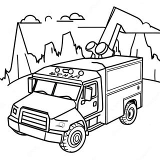 Swat Truck Coloring Page 25756-23674