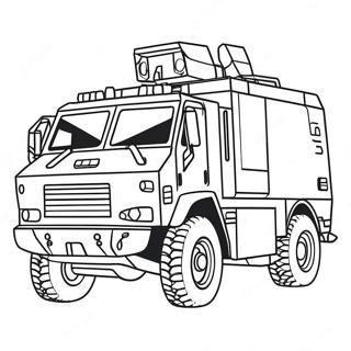 Swat Truck Coloring Page 25756-23676