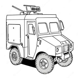 Armored Swat Truck Coloring Page 25757-23678