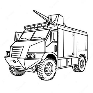 Armored Swat Truck Coloring Page 25757-23679