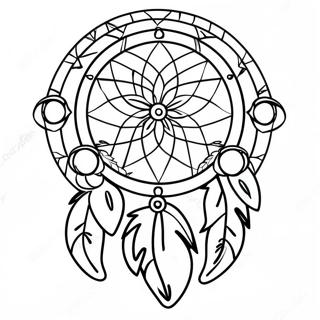 Native American Dreamcatcher Coloring Page 25767-23688