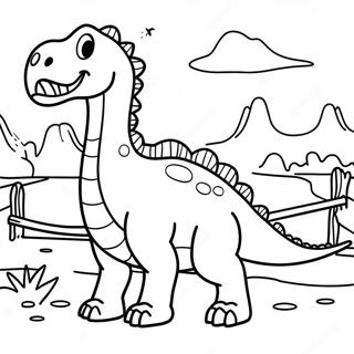 Adventurous Dino Ranch Coloring Page 25797-23711