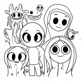 Creepypasta Characters Coloring Page 25806-23714