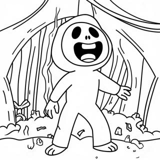 Creepypasta Scary Scene Coloring Page 25807-23717