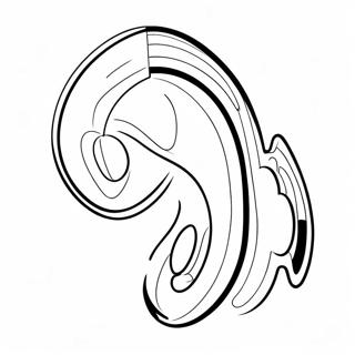 Ear Coloring Page 25816-23722