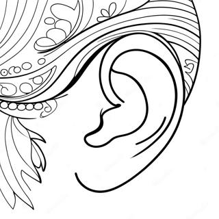 Ear Coloring Page 25816-23724