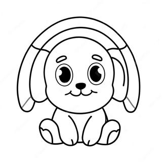 Cute Cartoon Ear Coloring Page 25817-23728